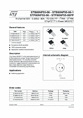 DataSheet STB80NF55-06 pdf